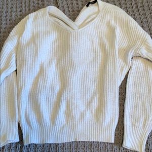Knot back sweater